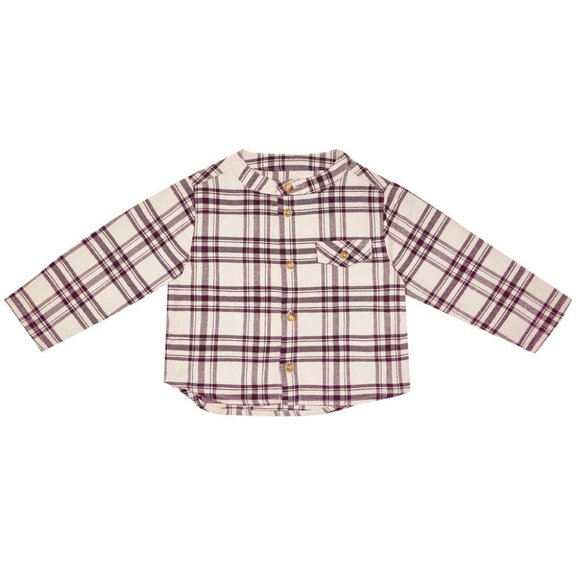 Alex Baby Shirt - Red Check - Picture 1 of 2